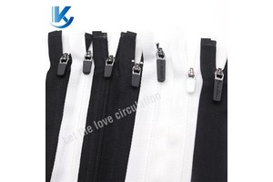 Semi-auto Lock Rubber Puller Small Nylon Zipper #3#5 Reversible Invisible Zipper Reverse For Jersey Cycling Zipper