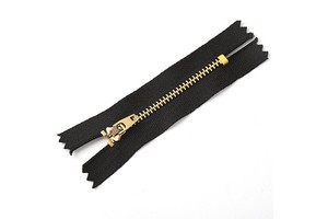 Custom 5# Metal Zipper 5 YG Jeans Brass Zipper with Closed End High Quality Zippers
