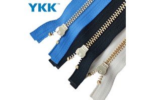 Factory Sale YKK #5 Metal Zipper Close-end High Quality Customized Length for Garments Jacket Pants Jeans