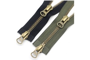 High Quality Metal Zipper 5#8# Double End for Jacket & Down Jacket Front Pocket Accessory