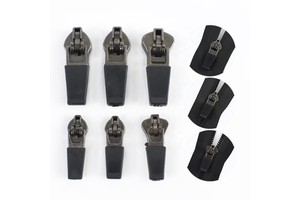 For Deepeel BD061 3# 5# Heavy Duty Metal Zipper Sliders High Quality Replacement Easy Install DIY Pullers for Nylon Coil Zippers