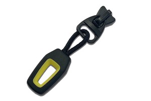 Custom Logo 3# Auto-lock Rubber Leather Zipper Puller Pvc Resin Plastic Zipper Pull Lock Head Zipper Slider and Puller