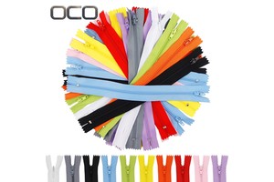 OCO Factory Customized Zipper for Handbags #3 Nylon Zipper Close-End Zipper for Garment