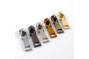 Meetee ZT149 5# Nylon Tooth Double Section Slider Zipper Puller DIY Sewing Handbag Hardware Accessories