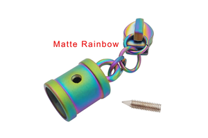 Best Selling #5 Nylon Zip Puller Charms Custom Matte rainbow Zipper Sliders Design for Bags and Garments