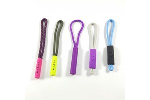High Quality PVC Rubber Zipper Puller Custom Logo Zip Tags Cord Puller Wholesale PVC Rubber Zipper Sliders Good Quality Plastic