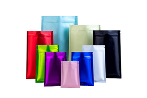 Custom Design 3.5g-28g Smell Proof Matt Bag Aluminum Foil Doypack Stand up Pouches for Food Packing