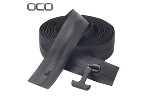 Factory Wholesale Price 5# 8# Airtight Waterproof Zipper Impermeable Fuel Resistant Black Tpu for Diving Suit,Hyperbaric Chamber