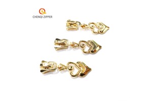 Best Quality Custom logo Plastic Plating Zipper Sliders Resin Zipper Puller for Bags Garment