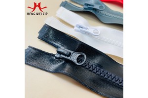 HW 60cm Two Way OEKO-TEX Eco-friendly Premium Zipper #5 Vislon Zipper Double Open Tail Waterproof TPU Resin Zipper