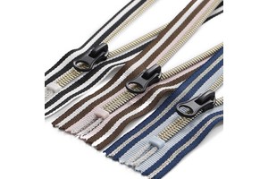 Luxury 3# 5# 8# Colorful Metal Open-End Zipper with Long Chain for Clothing Shoes