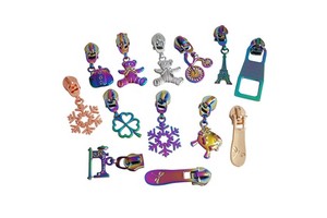 Custom Zipper Pull Creative Pattern Zipper Puller Rainbow Zipper Slider for Bags