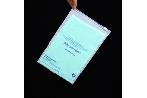 100% Biodegradable Frosted Ziplock Bag With Custom Print Logo Reusable Transparent Packaging Clothing Storage Slider Zipper Bags