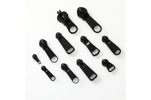 Custom Black Metal Fancy Zipper Puller Metal Zipper Slider High Quality Bags Zipper Slider