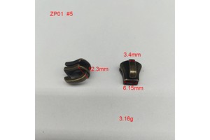 DWDP-ZPH01 #5 Antique Bronze Metal Zipper Sewing Metal Puller Slider for Leather Bag