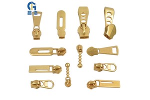 Wholesale High Quality Europe Style Custom Size Metal Plating Zipper Pull Auto Lock Zipper Slider for Bags