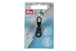 Prym 482138 Matt Black Fashion Garment Zipper Puller Eyelet for Clothing, Bags