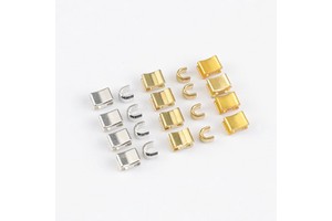 Factory Wholesale Metal Zipper Stopper No. 5 Top Bottom H-shape U-shape Zipper Stopper