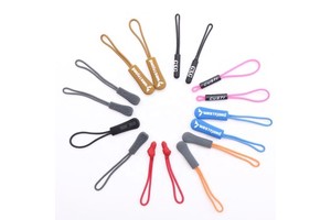 Factory Customized Logo Woven Zipper Pull Tags Adorable Character Replaceable Plastic Zipper Puller for Clothing and Bag