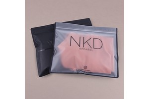 Hot Selling Custom Logo Printing Frosted Plastic Packaging Garment Socks Underwear Swimwear Recyclable Slider Zipper Bags