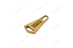 GRS Custom Made Luxury Metal Zipper Slider Puller Hot Selling for Handbags & Garments with Brand Logo in English United States