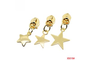 Wholesale Metal 5# DIY Zippers Hardware Accessories Luggage Jacket Nylon Star Zip Pull Replaceable Alloy Zipper Sliders Puller