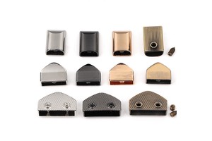 Zinc Alloy Metal Zipper Bottom Stops & Slider Stops Stock Bags/Luggage Zipper Puller Parts Screw Tail Clips Zipper Accessories