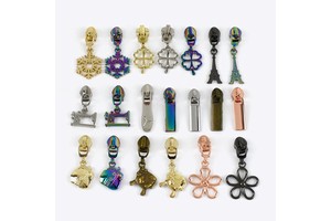 Meetee 5# Alloy Pull Tab for Nylon Zip Garment Wallet Repair Sewing Accessories Zipper Slider