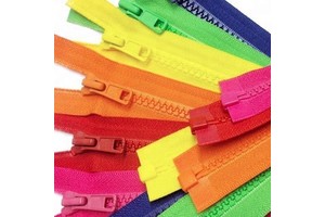 Open-End Plastic Resin Zipper Custom Length for Bags Garments Shoes-Durable PP Material