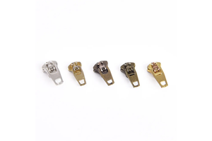 Wholesale Custom Electroplated 3# 5# 8# Zipper Pulls Copper Zipper YG Zipper Slider Free Sample