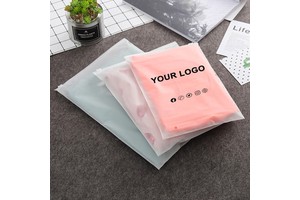 Custom Frosted EVA Zipper PVC Slider Zip Lock Bags Transparent for Clothing and Fur 1 MOQ for Screen Printing