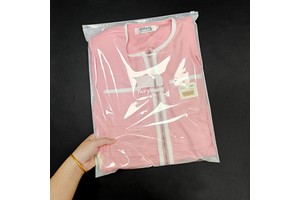 Compostable Recyclable Custom Logo Slider Reusable Transparent PE Frosted Ziplock Bags for Garment and Shoes Packaging