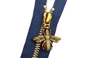 Wholesale Custom Manufacturer Long Chain Black Zip Pants Jeans Gold Zipper Sewing Roll Slider Tape Metal Zipper for Clothing Bag