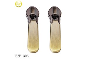 Personalized Made Brushed Zipper Charms Design Custom Character Zipper Pulls Brand Shoes Metal Slider Puller