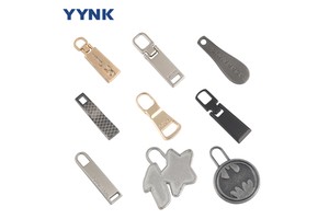 Fast Fashion Cloth Brand Selected Zipper Puller Factory Custom Different Shape Color Size Metal Zipper Puller Slider For Bag