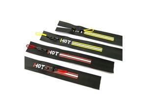 Fashion New Style 3# PU Nylon Waterproof Zipper With Printing logo