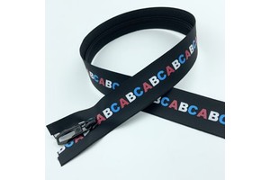 Exquisite and Fancy Custom Slider 5 # Open Printed Waterproof Zipper for Clothing and Diving Suits