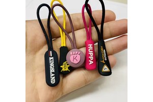 Custom Rubber Zipper Puller, Silicone Soft PVC Zipper Pull for Clothing