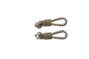 Hot Selling Luxury Semi-Auto Lock Slider Jeans Custom Promotional With Durable 3#/5# Bright Silver Yg Zipper Made of Zinc Alloy