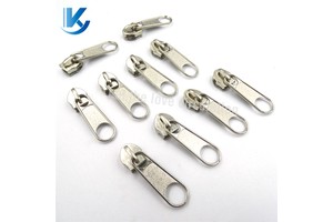 Custom Logo Fancy Nylon Zipper Sliders Size 5 #8#10#Zipper Head Metal Puller Cheap Price for Bags Garments Made of Brass Zinc Alloy