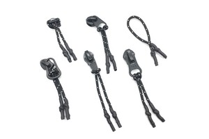 Custom Plastic PVC Clothing Zipper Pull Overcoat Silicone Printed Customized Brand Emboss Logo Zipper Slider for Garment