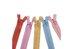 High Quality 10inch Sbs3# Multicolor Lace Invisible Nylon Closed Self-locking Zipper Factory WholesaleSuitable for Dresses