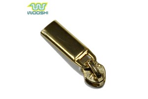 Golden Zinc Alloy Zipper and Sliders Custom Design Metal Zip Puller for Bags and Shoes Direct From Zip Factory