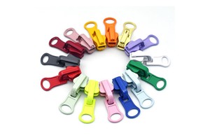 5# Resin Zipper Sliders with Rotating Head - Double-Sided, Open-End for Jackets, Down Coats