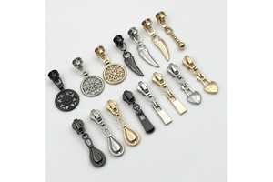 Custom Metal Zipper Puller Slider With Zip Pull For Garments And Bags Features Brand Logo And Customizable Design