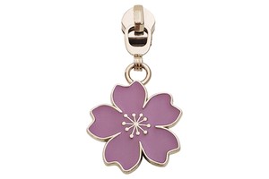 Custom Metal Zipper Pulls #5 Zipper Head Slider Enamel Flower Zipper Puller Tags for Clothing