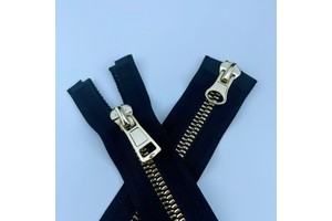 NO.5 Golden Diamond Teeth Auto Lock Open-end Plastic Full Zip Puller Slider for Bags & Garment Accessories