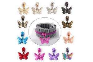 Nolvo World Custom Butterfly Shape Nylon Zipper Puller High Quality Multi-Color Metal Slider Unique Design Zipper Sliders
