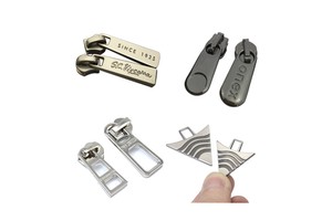 Custom Logo & Shape Zipper Pullers Zinc Alloy Pull Tab - Durable Metal Zipper Slider for Bags, Luggage & Fashion Accessories