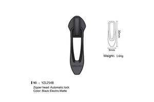 Custom Logo Zinc Alloy Zipper Slider Semi-Lock Nylon Material Supply Customers